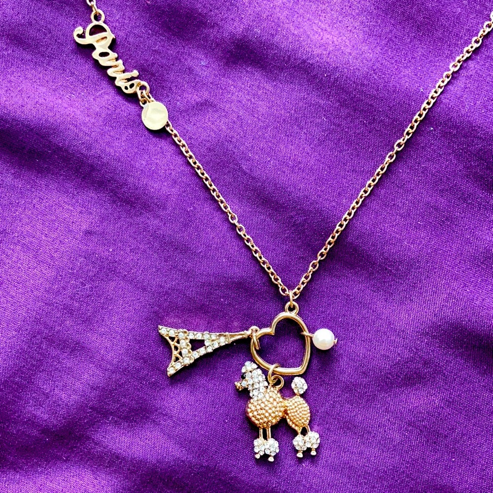 Gold Paris Charm Necklace